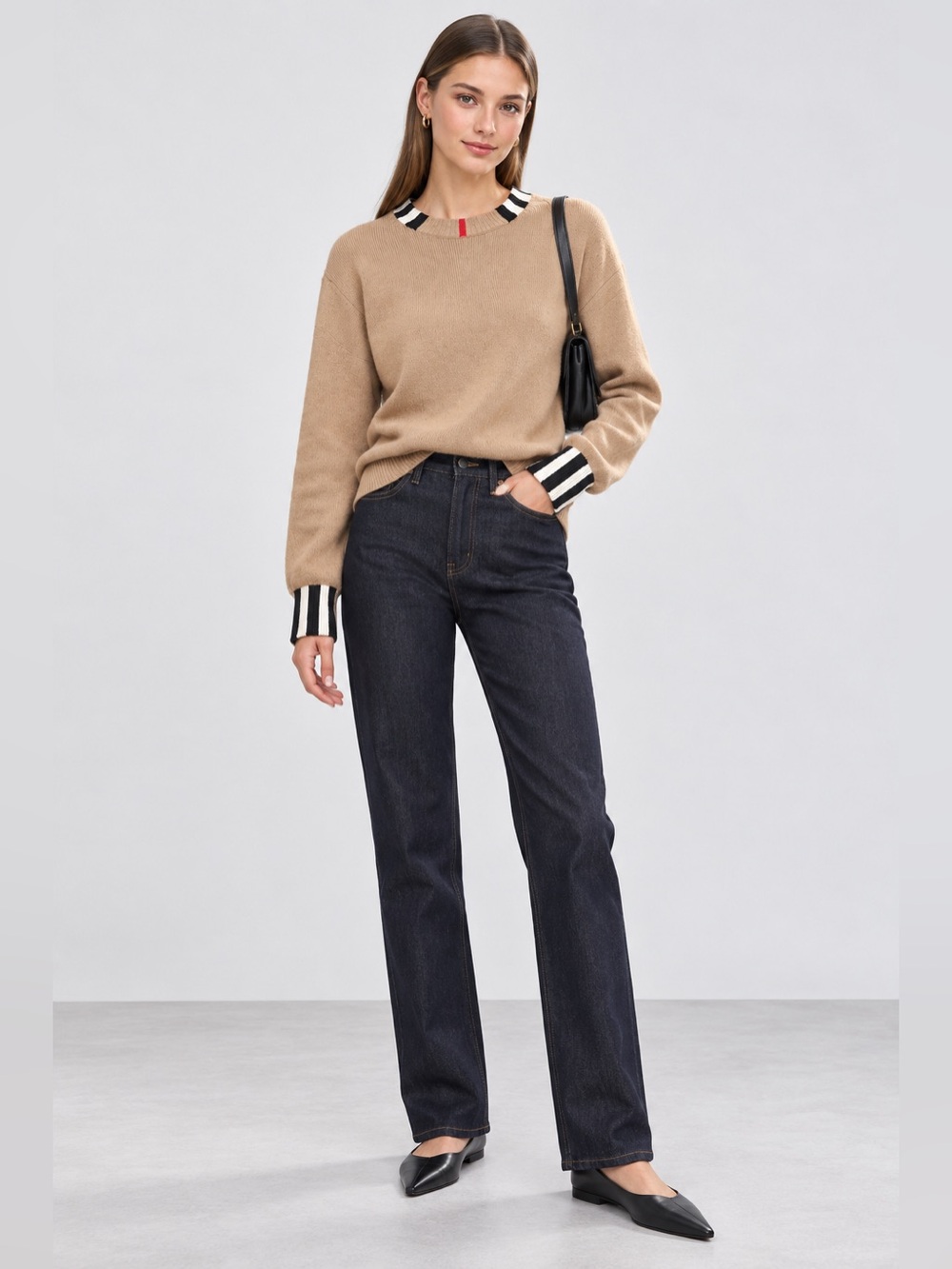 Burberry Icon Stripe cashmere sweater brown S